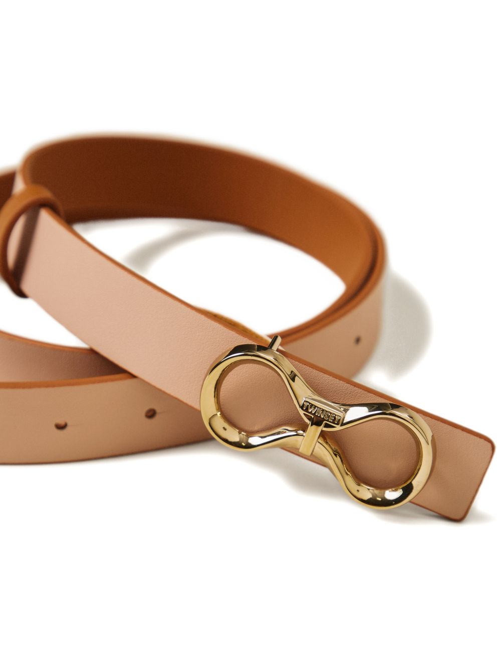 Cintura in pelle con fibbia logo 261TA4440 13353 TWINSET 