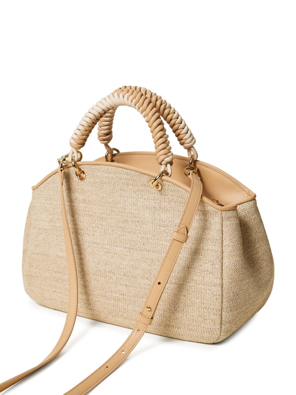 Borsa a mano con manici intrecciati e tracolla 261TB7053 00193 TWINSET 