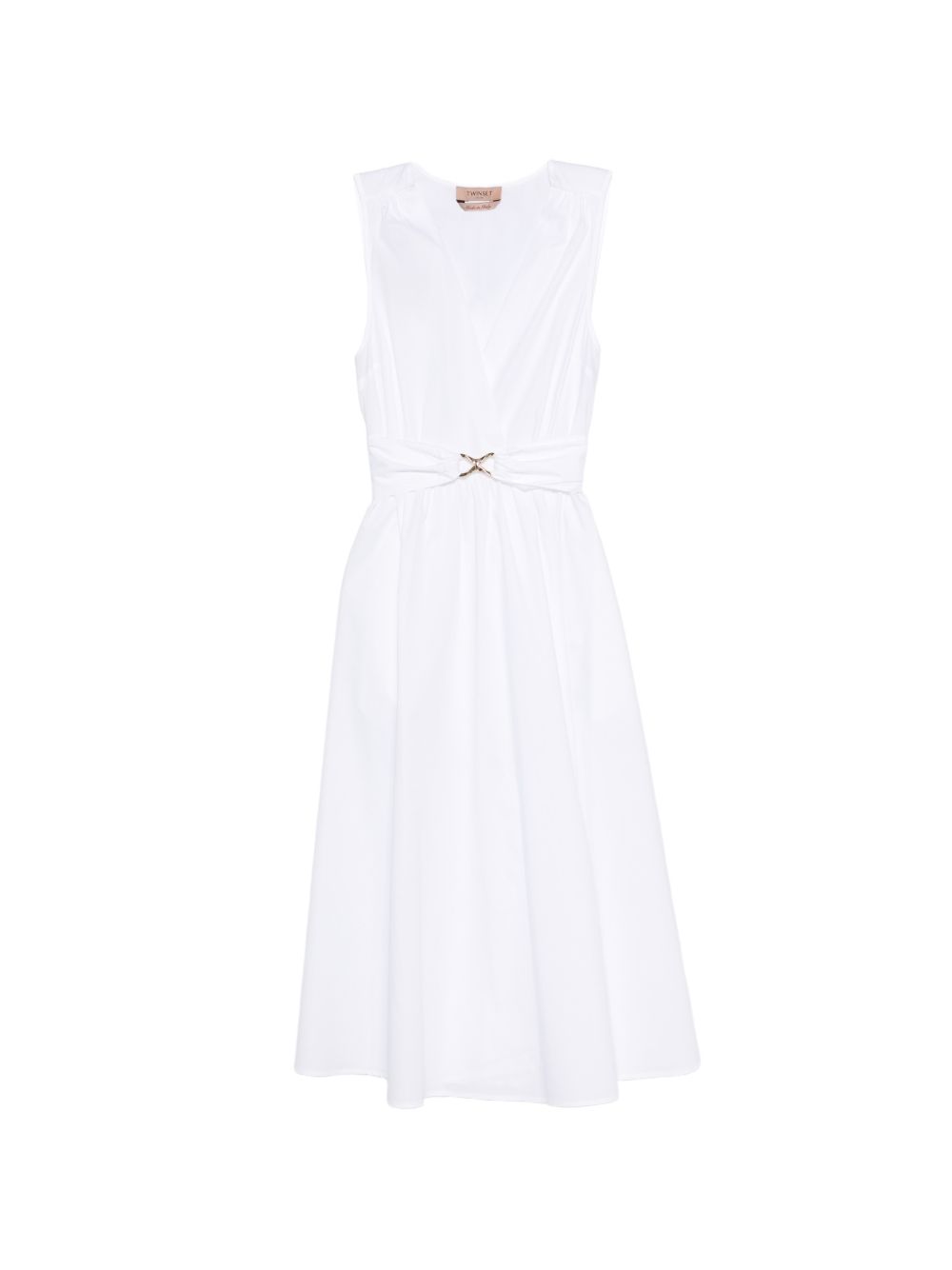 Abito scollo a V con cintura 261TT2161 00001 TWINSET 