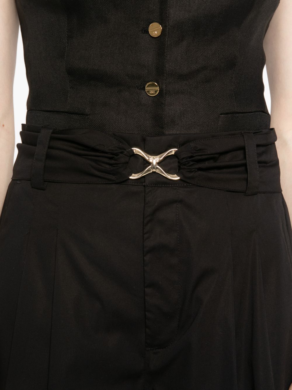 Pantaloni palazzo in cotone a gamba larga 261TT2162 00006 TWINSET 