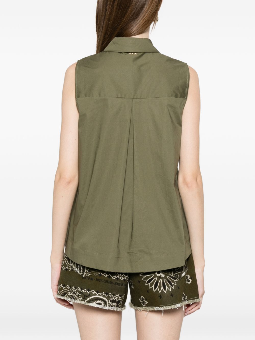 Gilet in cotone con tasche a filetto 261TT2234 00914 TWINSET 