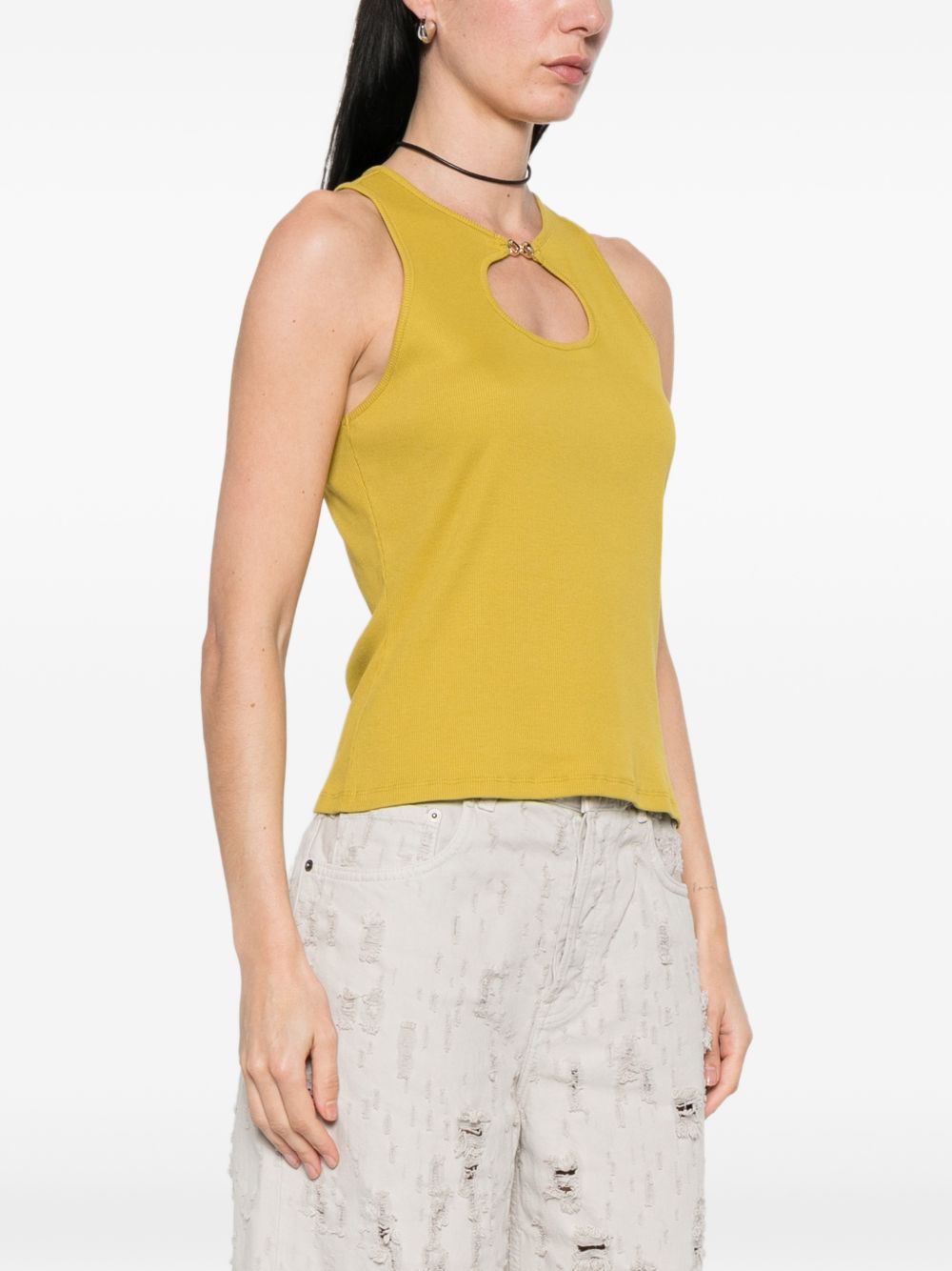 Canotta in cotone con cut-out frontale 261TT2280 12117 TWINSET 