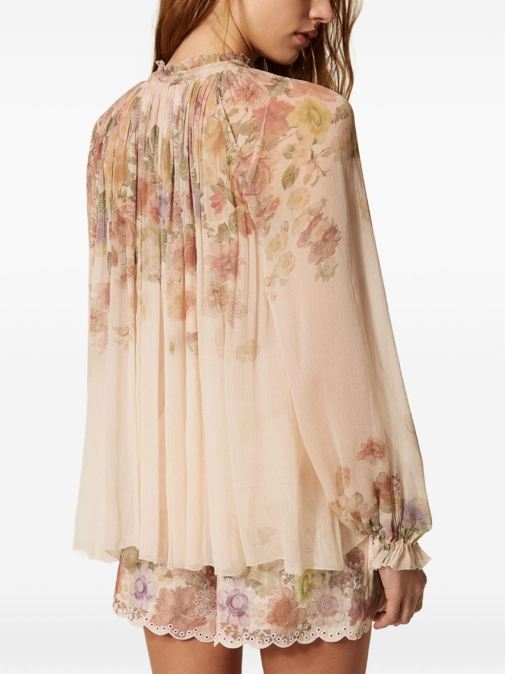 Blusa in viscosa con stampa floreale 261TT2562 13588 TWINSET 