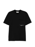T-shirt in cotone girocollo con patch