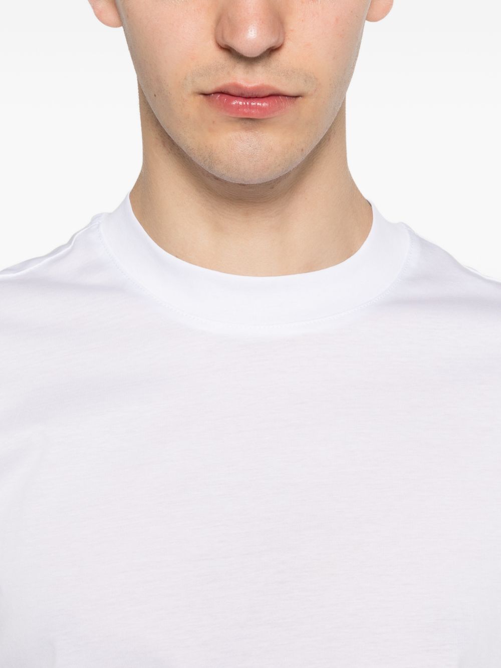 T-shirt in cotone girocollo XM4258 BIANCO YES LONDON 