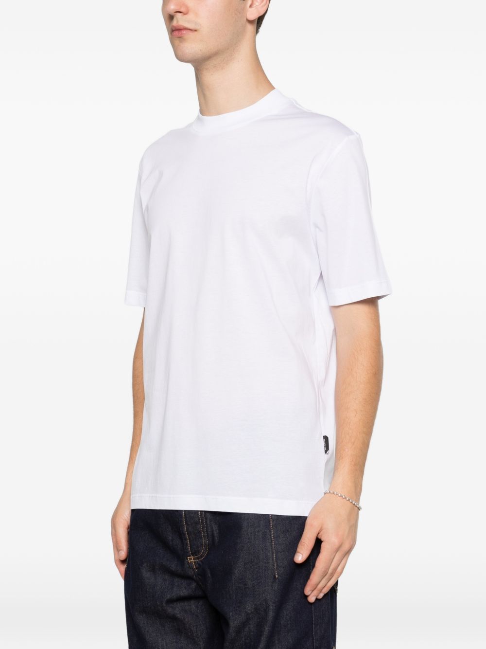 T-shirt in cotone girocollo XM4258 BIANCO YES LONDON 