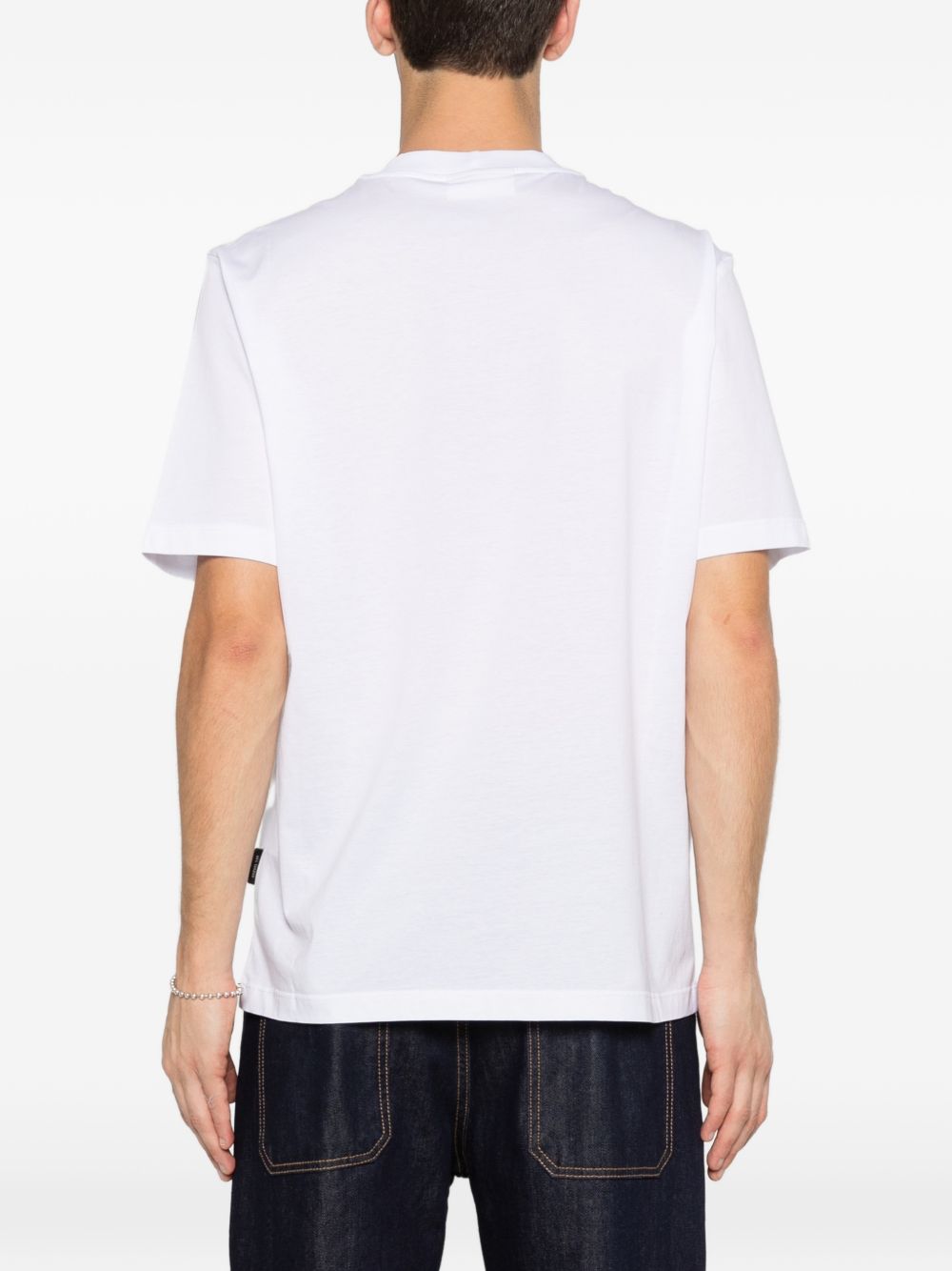 T-shirt in cotone girocollo XM4258 BIANCO YES LONDON 