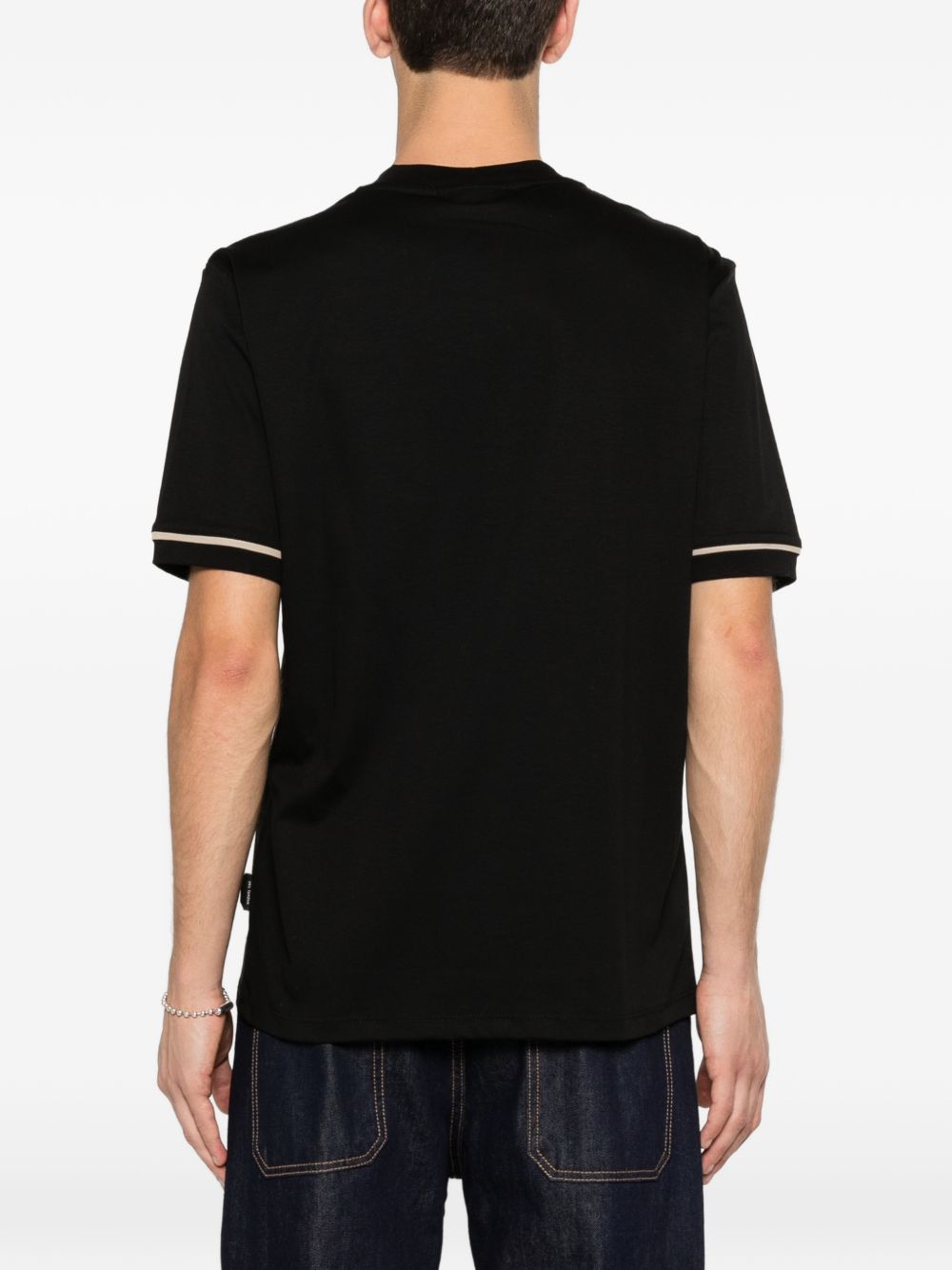 T-shirt in cotone girocollo XM4292 NERO YES LONDON 