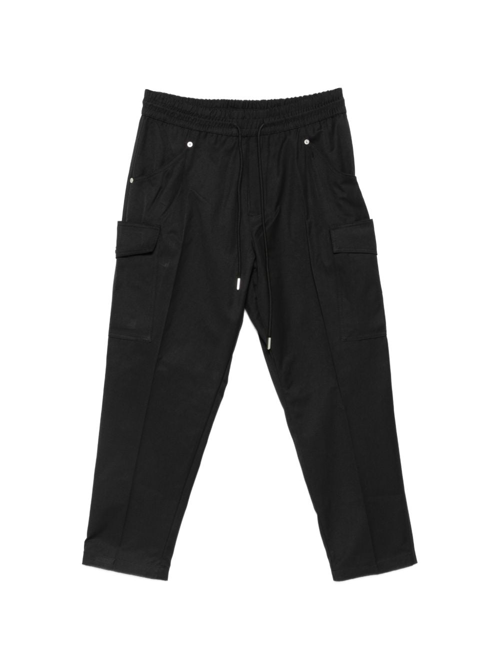 Pantaloni cargo in cotone con coulisse XP3375 NERO YES LONDON 