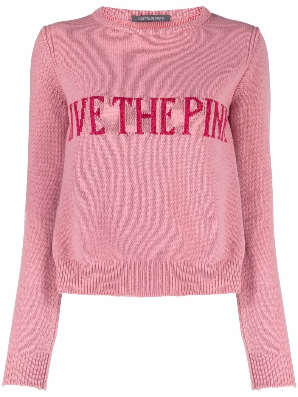 1176 Maglia Rosa G/c Scrt Fucsia Lana J0944 6605 1176 ALBERTA FERRETTI 