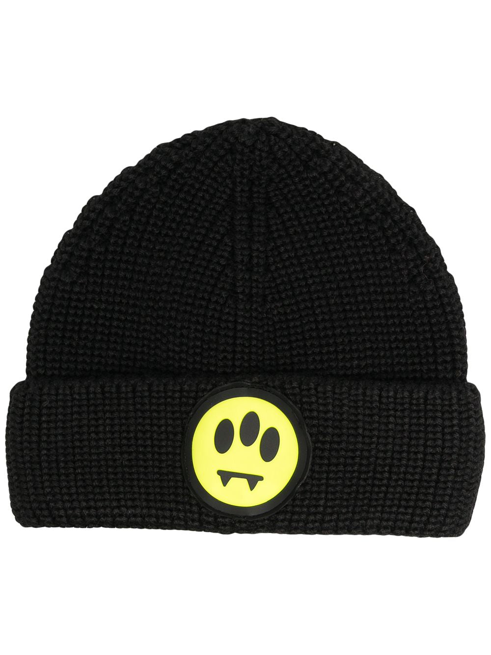 Cappello uomo lana nero con logo grande 028032 NERO BARROW 