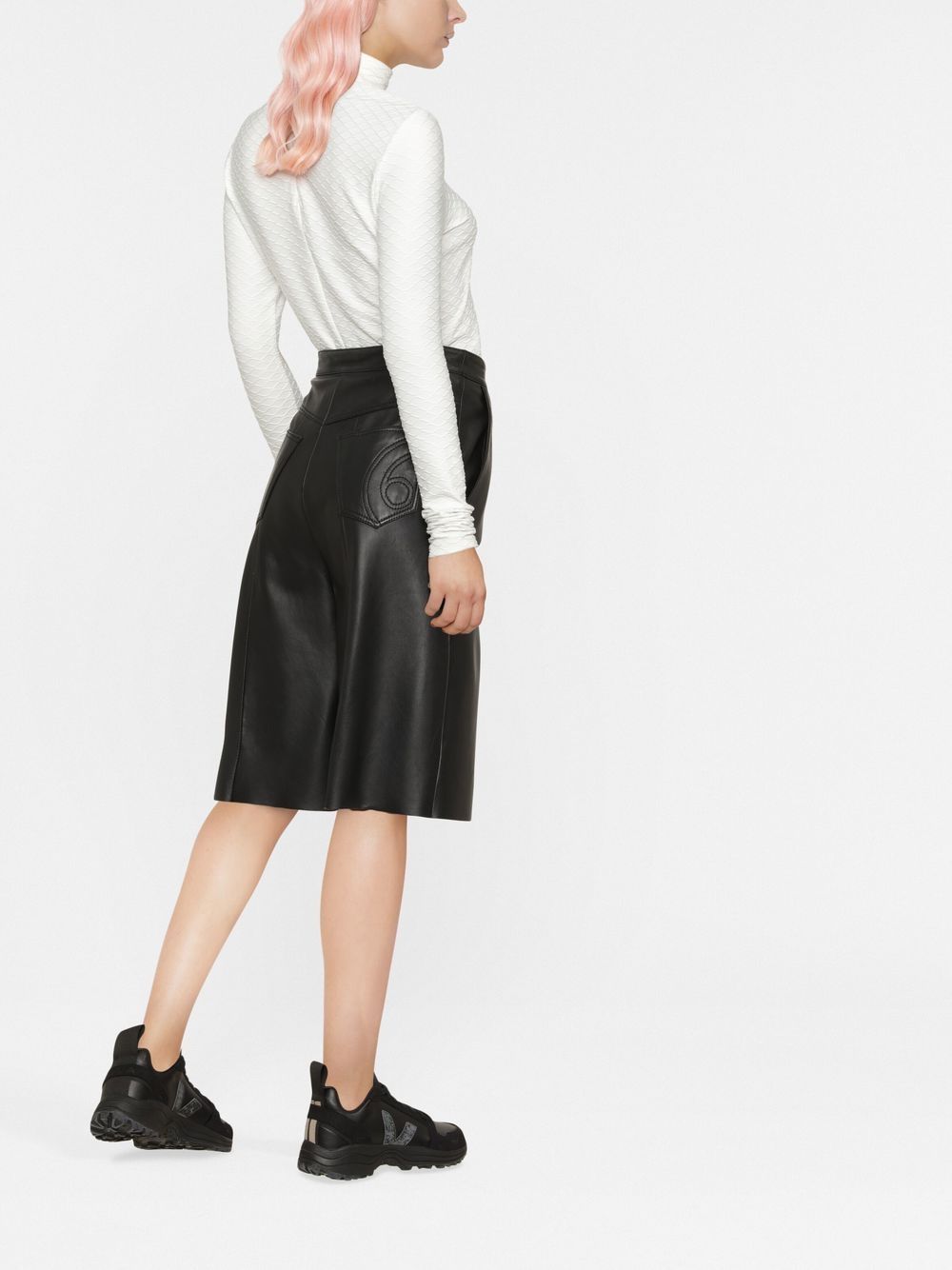 Top a Maniche Lunghe con Collo a Lupetto 226W1707100 BIANCO KARL LAGERFELD 