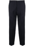 Men's Blue Wool Trousers