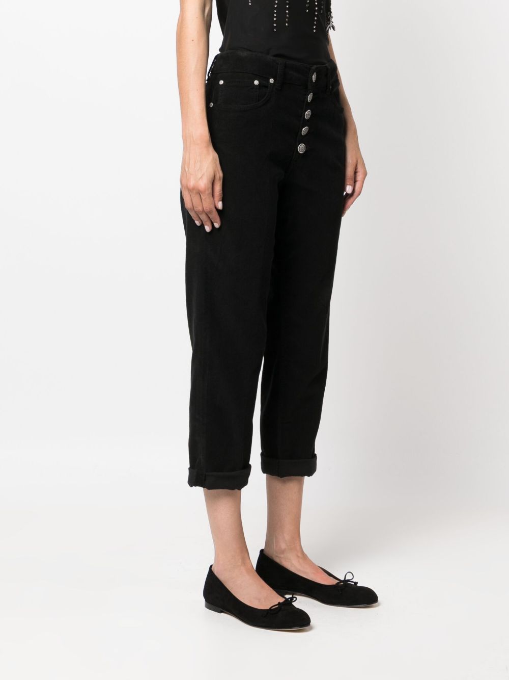 Pantaloni Koons Loose donna in velluto DP268BVS0030YTRTDD 999 DONDUP 