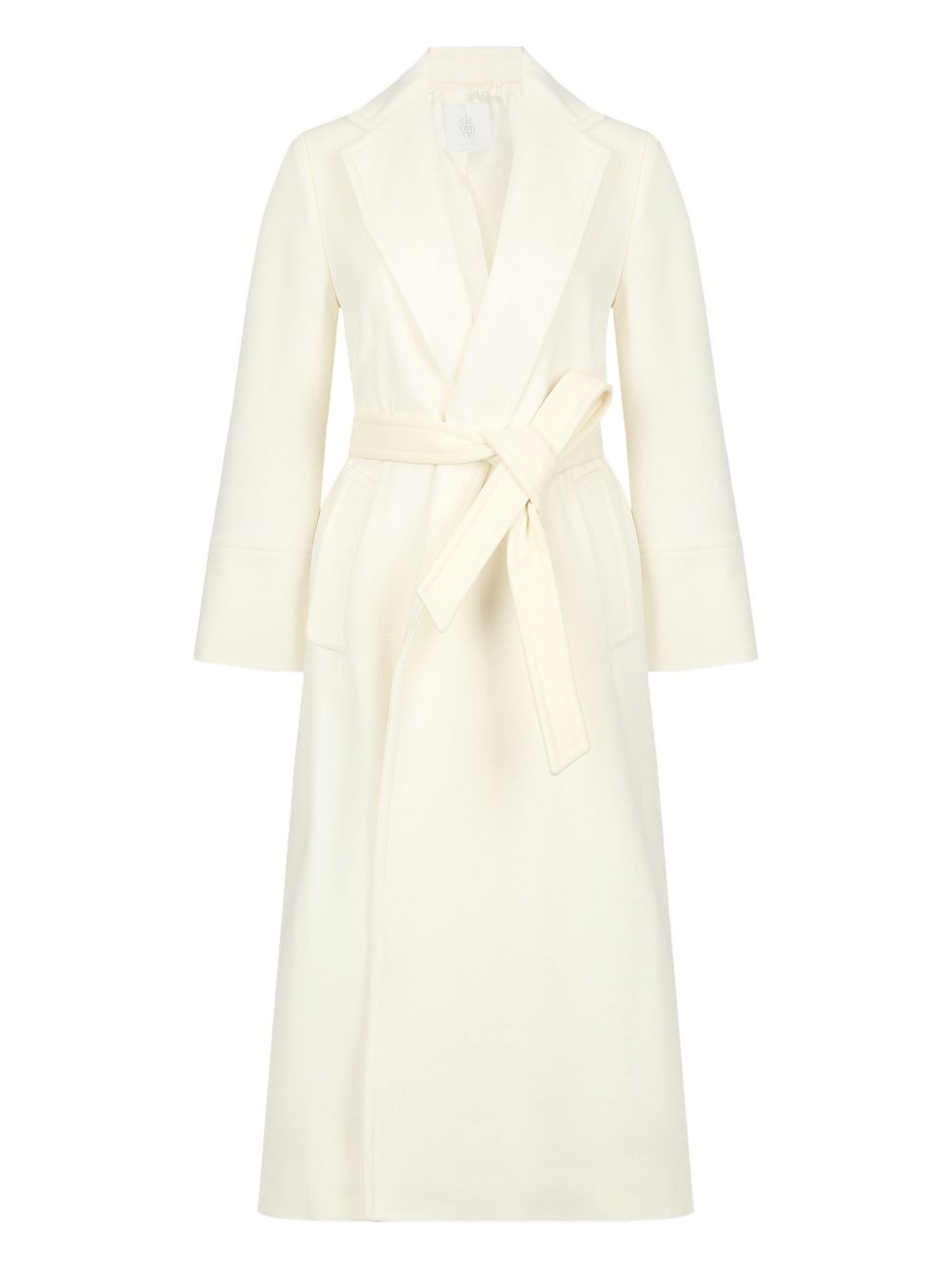 Cappotto Donna panna con cintura H80CAPF01TES0B206 150 ELEVENTY 