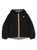 Two-tone black-grey jacket with padded interior