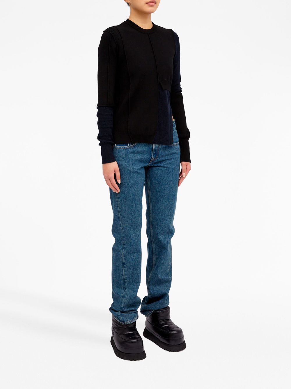 Maglia Donna Nero Cotone S52HL0012S18283 002F MM6 MAISON MARGIELA 