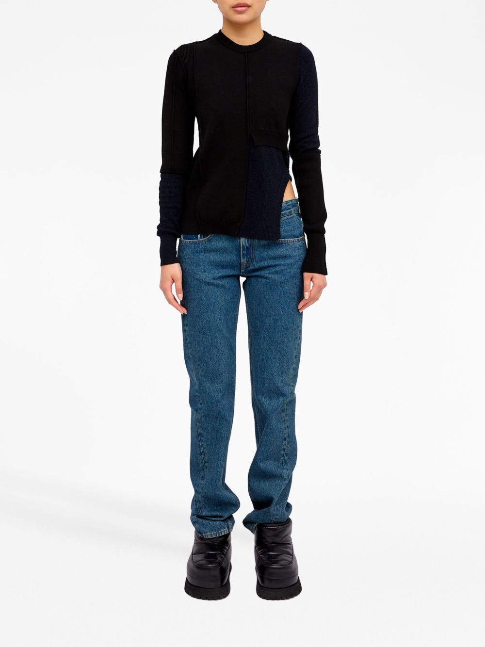Maglia Donna Nero Cotone S52HL0012S18283 002F MM6 MAISON MARGIELA 