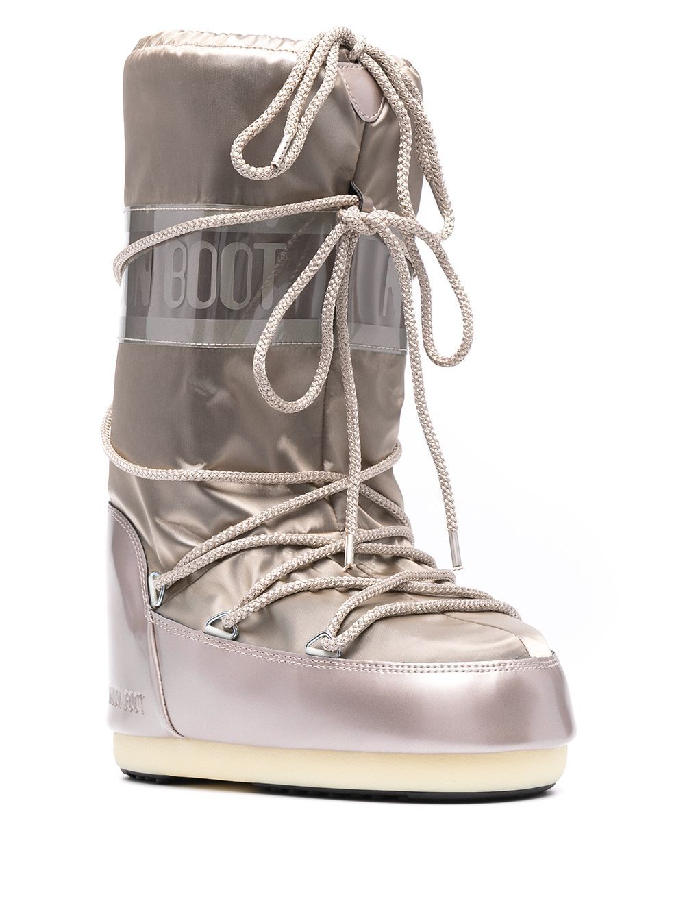 Stivale platino Icon Glance raso 14016800 001 MOON BOOT KIDS 