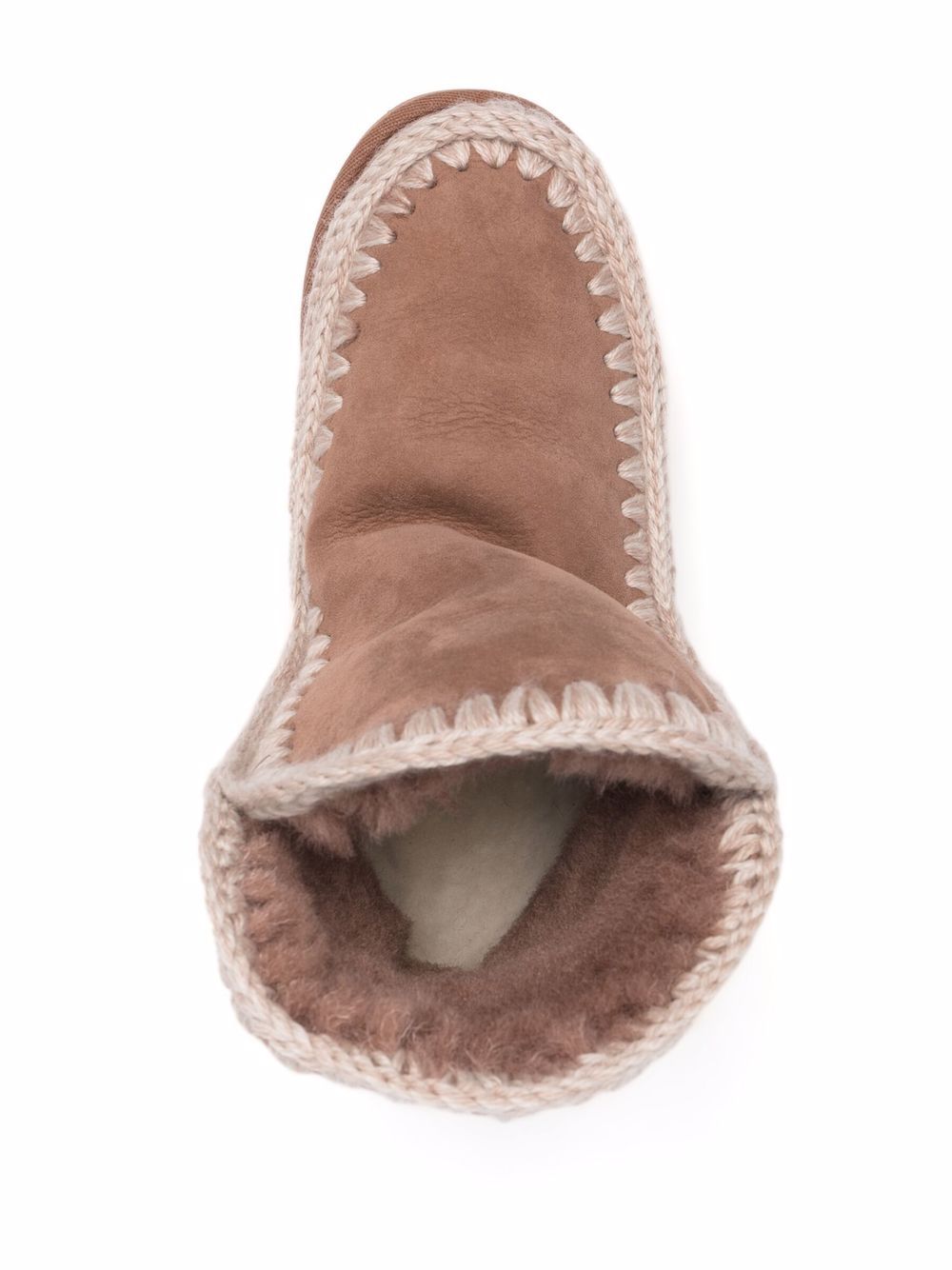Stivale rosa marrone 23cm  con zeppa interna corta MUFW121013A PKBRO MOU 