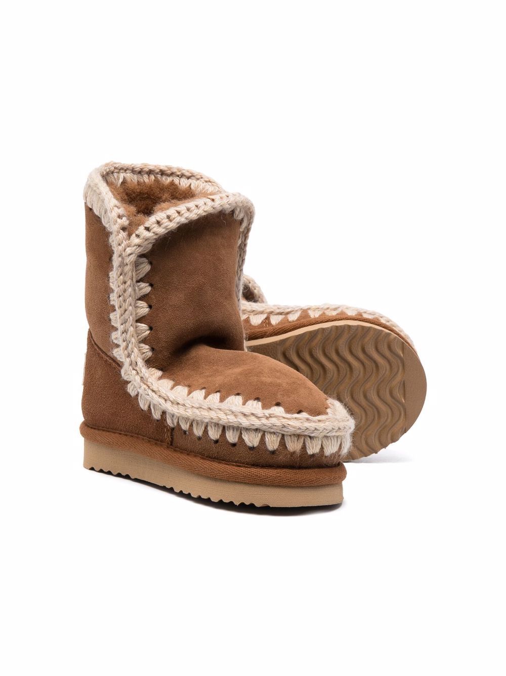Stivale cognac Eskimo 24 MUFK101000A COG MOU KIDS 