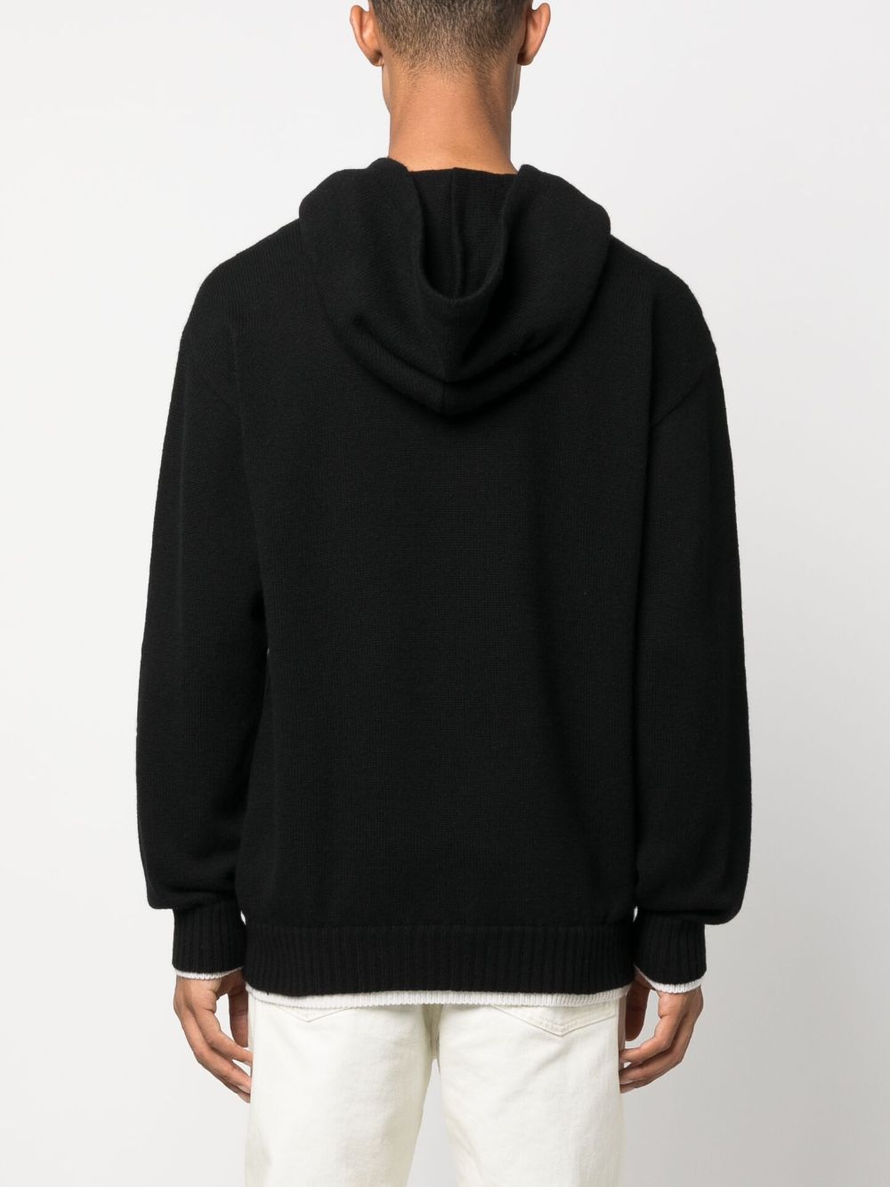 Maglia con cappuccio embroidery cashmere blen 3540MM205237787 99 MSGM 