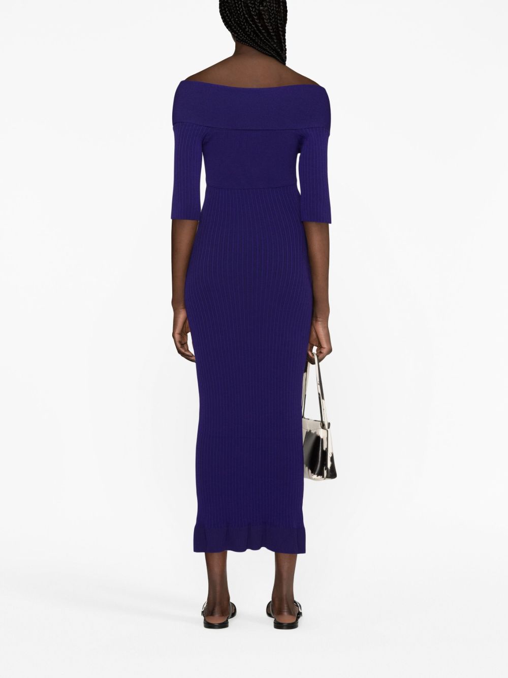 Abito viola scollo a barca A04905702 0269 PHILOSOPHY DONNA 