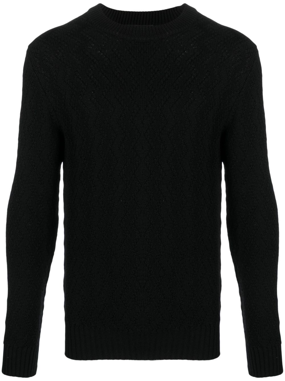 Maglione Uomo Nero Lana GAELPWI2301 099 TAGLIATORE 