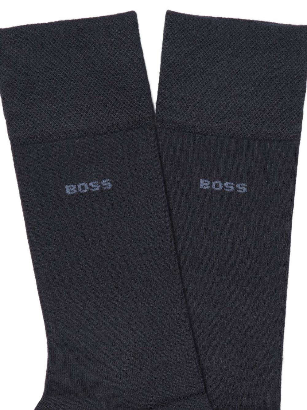 Calzini blu scuro mini logo boss 50491196 401 BOSS 