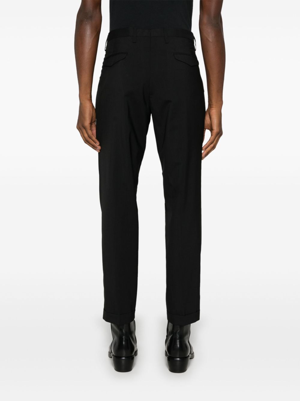 Pantalone nero gamba affusolata BG21S324082 00010 BRIGLIA 