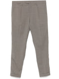 Dove grey tapered leg trousers