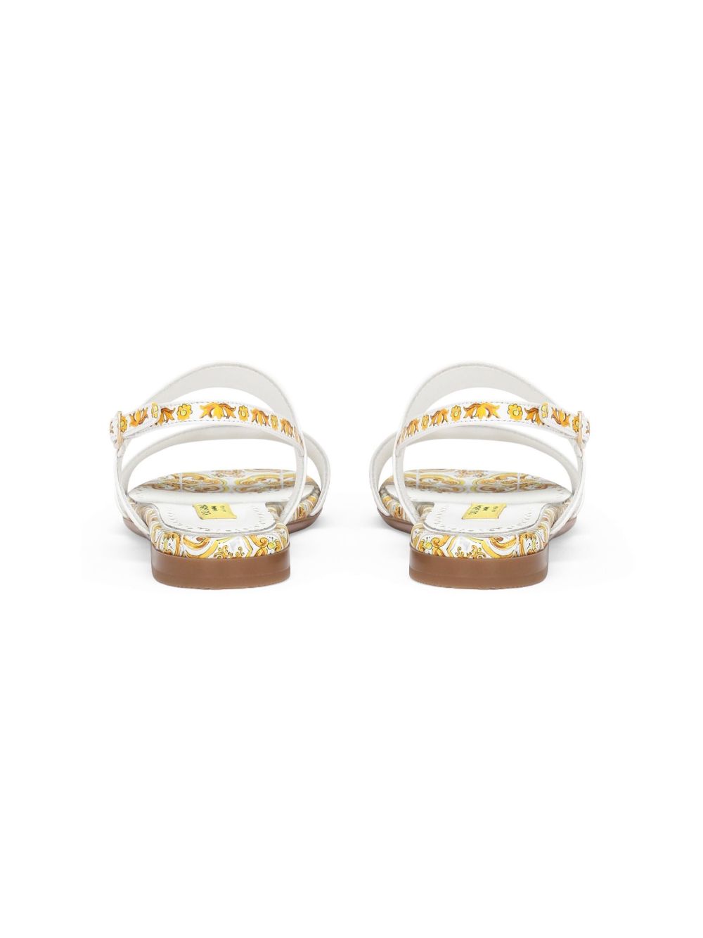 Sandalo stampa Maiolica giallo D10819A1114 HG3OB DOLCE&GABBANA KIDS 
