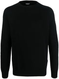 Maglione nero mini placchetta retro