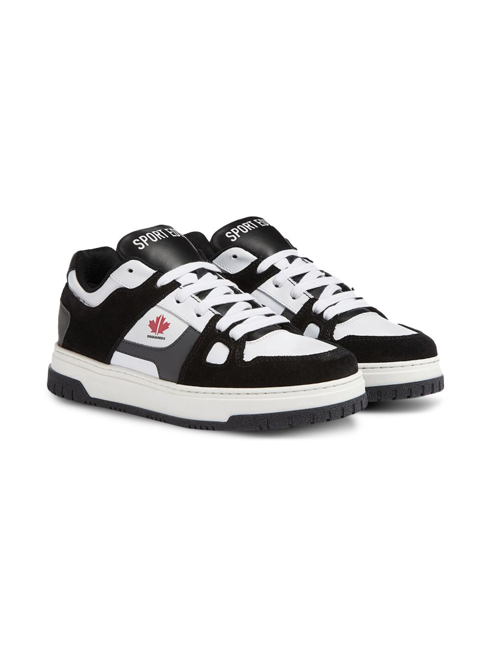 Sneakers a inserti bianche/nere 79203 3 DSQUARED KIDS 