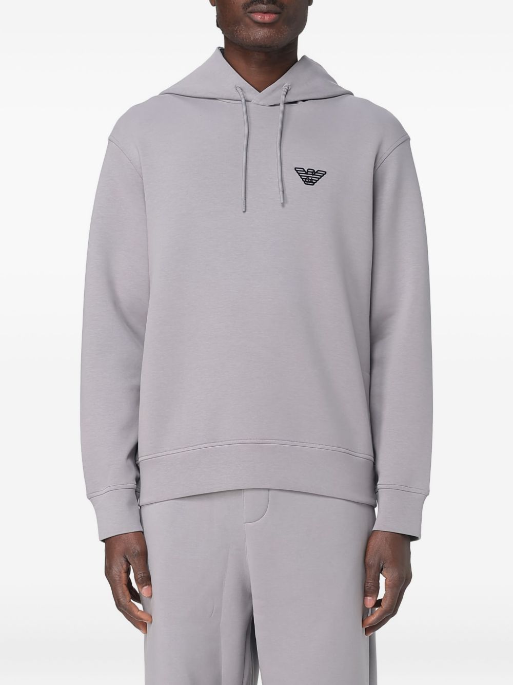 Felpa Grigia con Cappuccio e Logo 6D1M941JHSZ 0662 EMPORIO ARMANI 