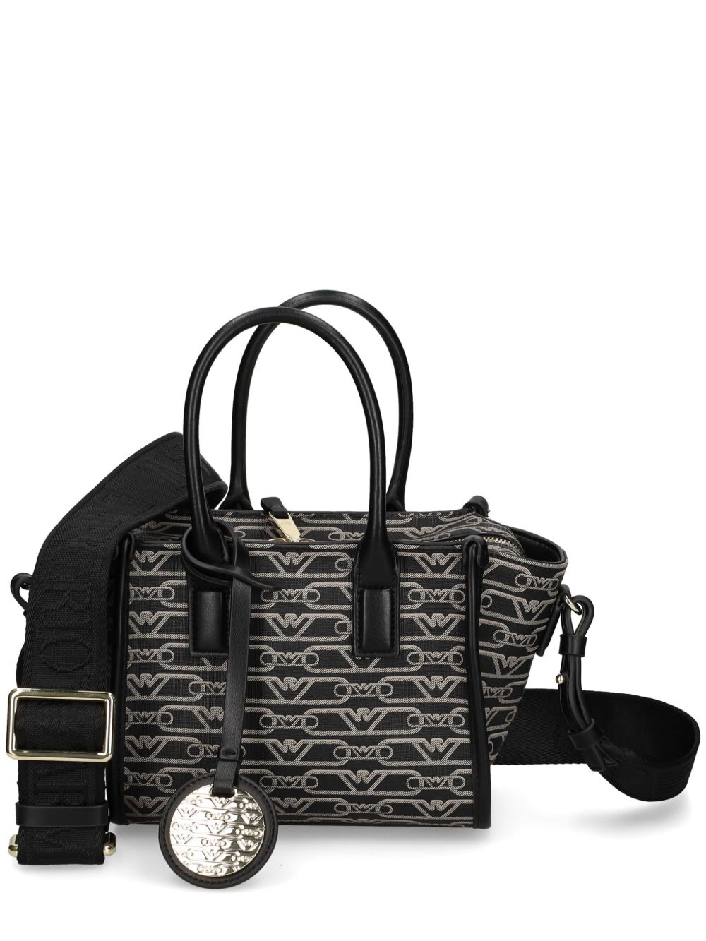 Borsa mini logo all-over nera EW000371AF11951 FC033 EMPORIO ARMANI 