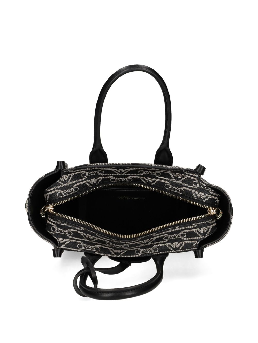 Borsa mini logo all-over nera EW000371AF11951 FC033 EMPORIO ARMANI 