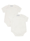 Set body rosa logati neonata (2pz)