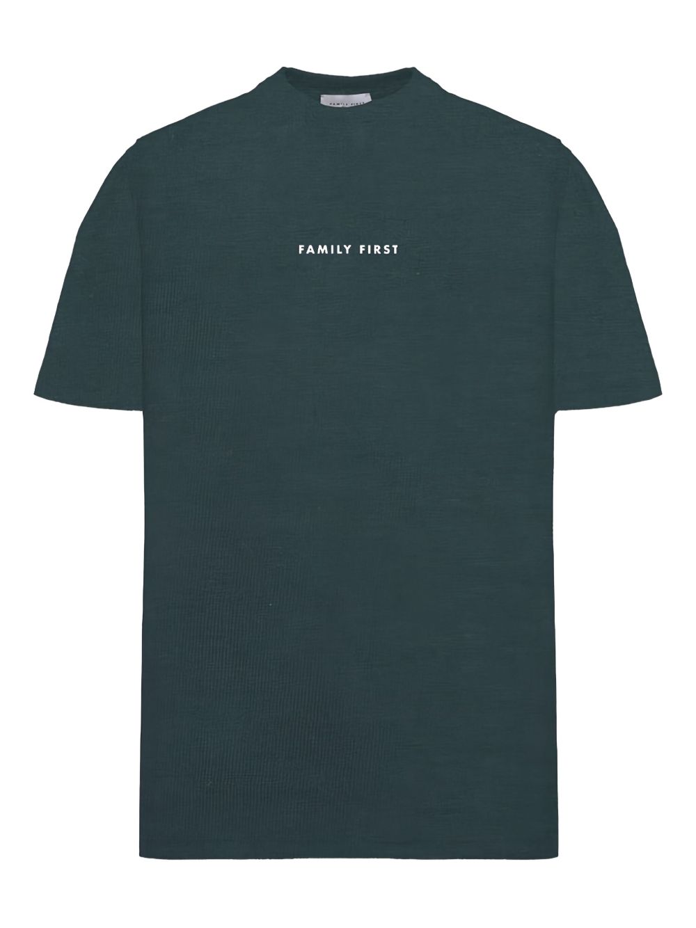 T-shirt verde logo lettering TS2401 GREEN FAMILY FIRST MILANO 