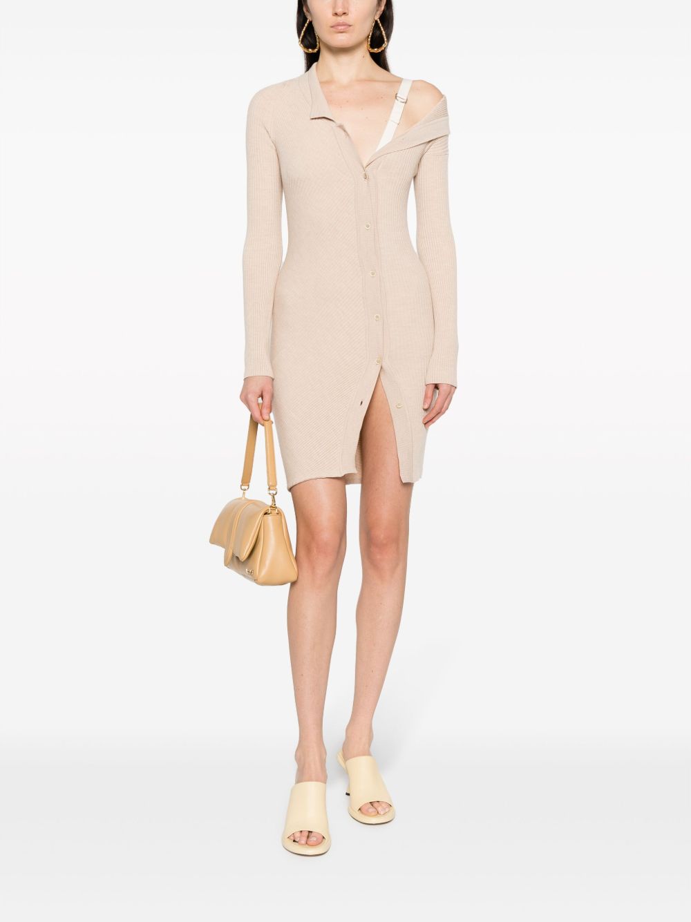 Abito  la robe maille colin beige misto lana 233KN3222323 150 JACQUEMUS 