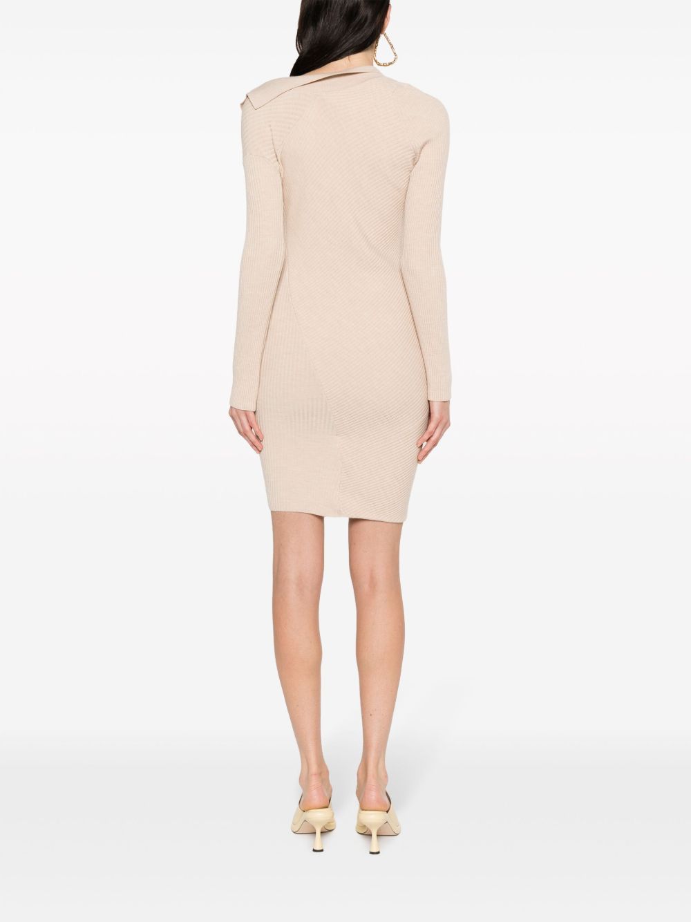 Abito  la robe maille colin beige misto lana 233KN3222323 150 JACQUEMUS 