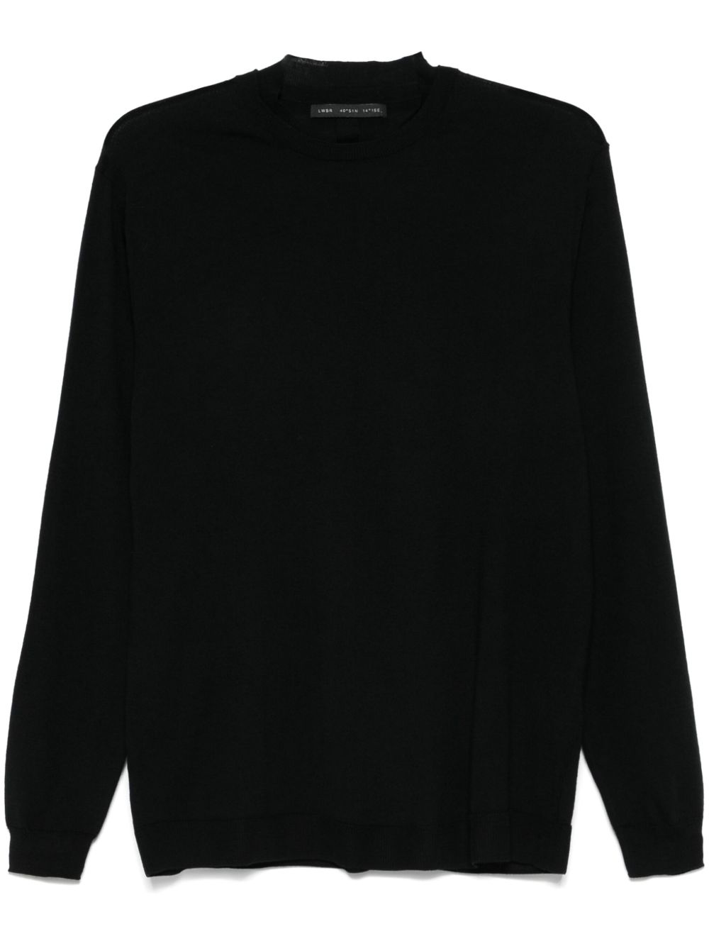 Maglione k139  nero in maglia fine lana L1MFW24256687 D001 LOW BRAND 