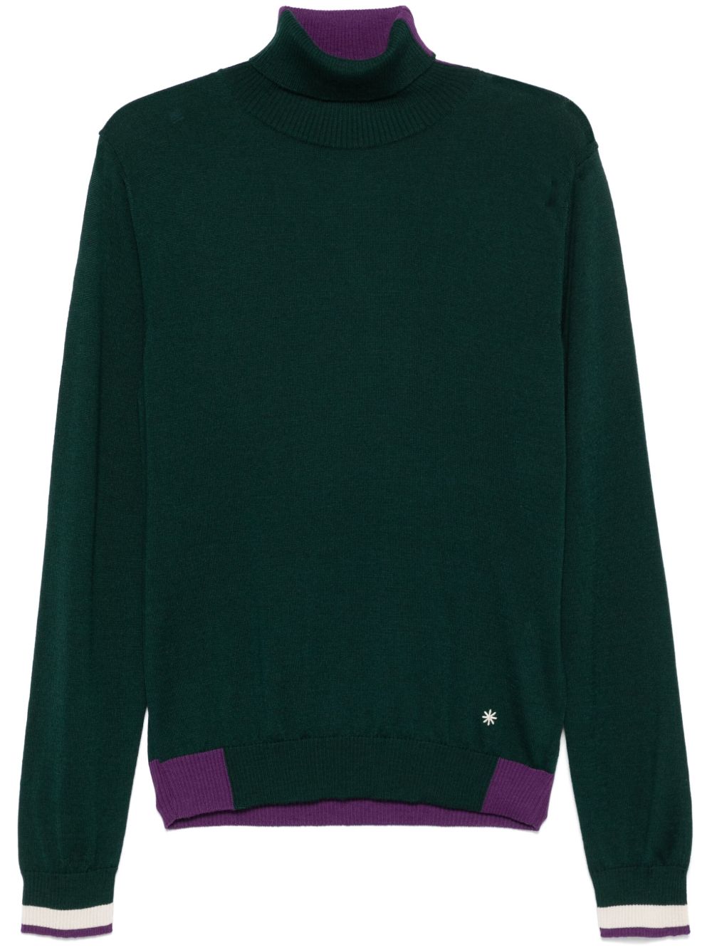 Dolcevita verde/viola lana vergine 3732M541243851 40 MANUEL RITZ 