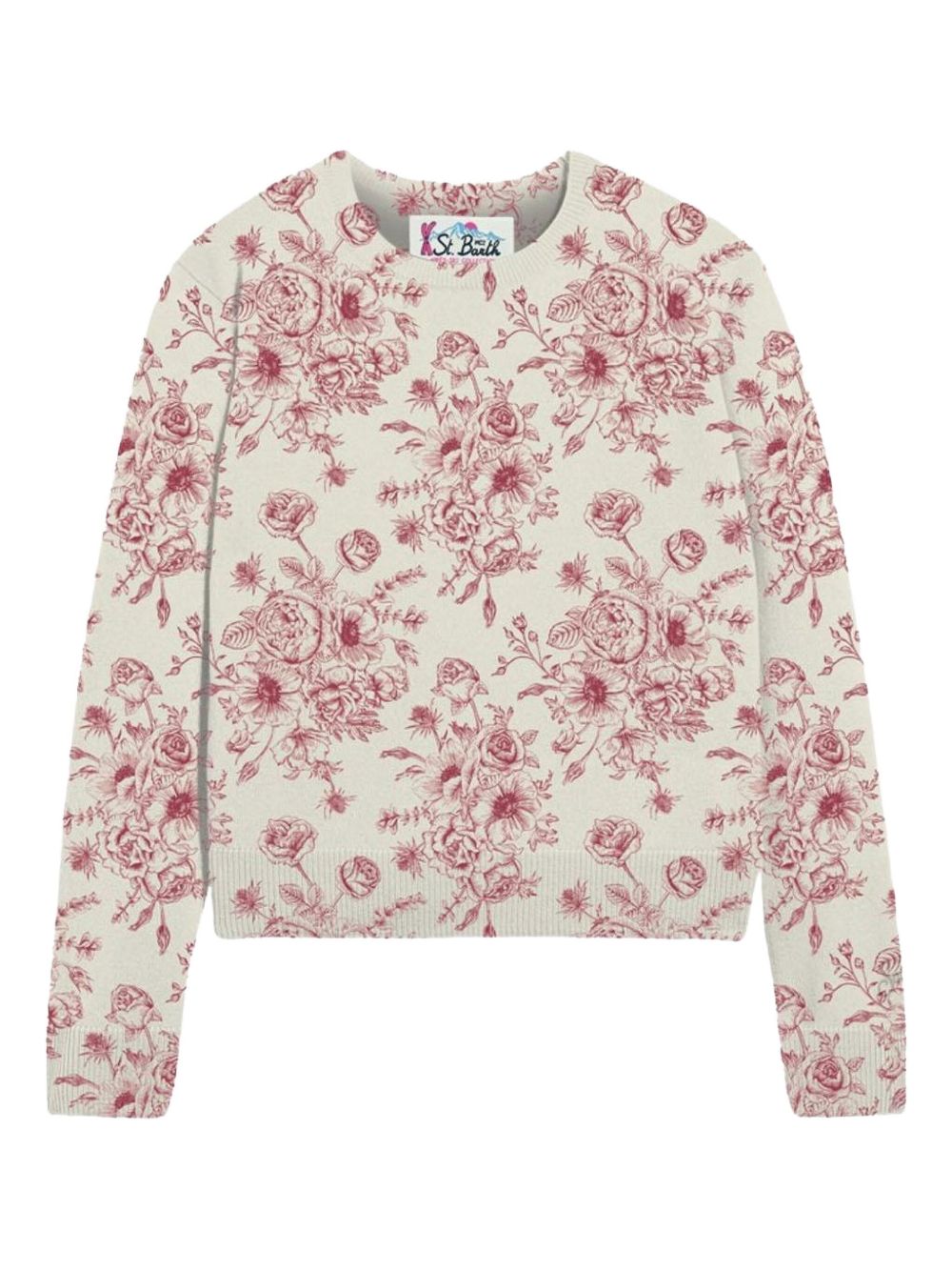Maglione new queen crop bianco QUE0028 00533G MC2 SAINT BARTH 