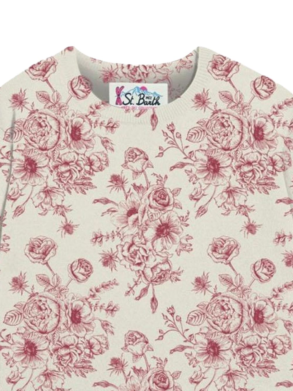 Maglione new queen crop bianco QUE0028 00533G MC2 SAINT BARTH 