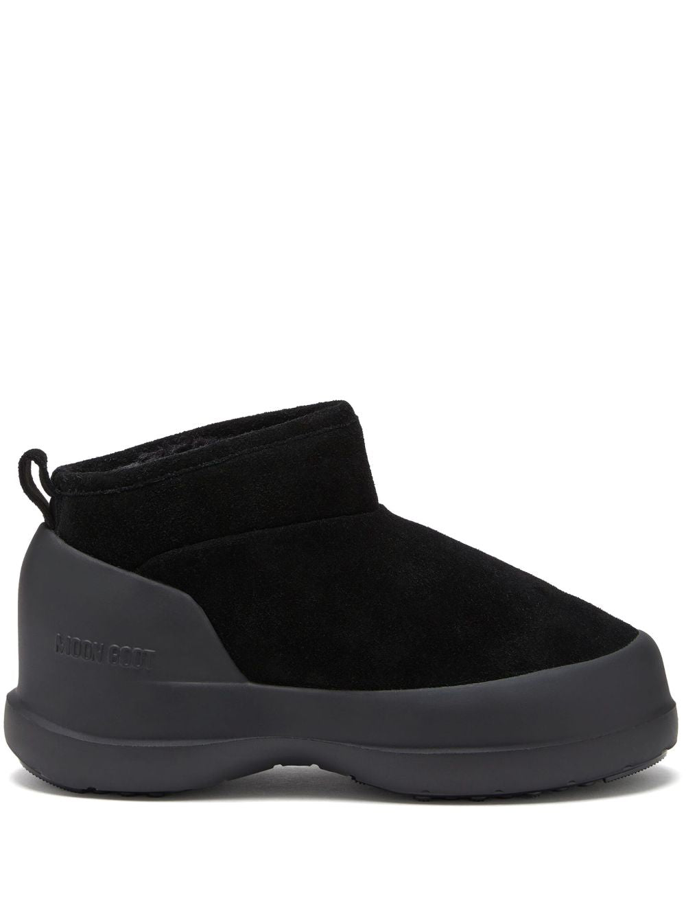 STIVALE LUNA LOW NERO IN PELLE SCAMOSCIATA 80D2480040 N001 MOON BOOT 