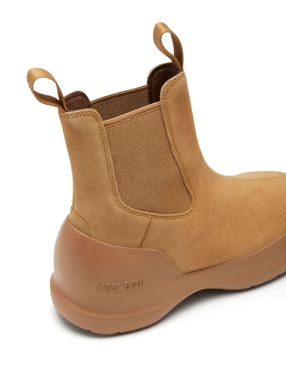 STIVALE LUNA CHELSEA BEIGE IN PELLE SCAMOSCIATA 80D2480050 L003 MOON BOOT 
