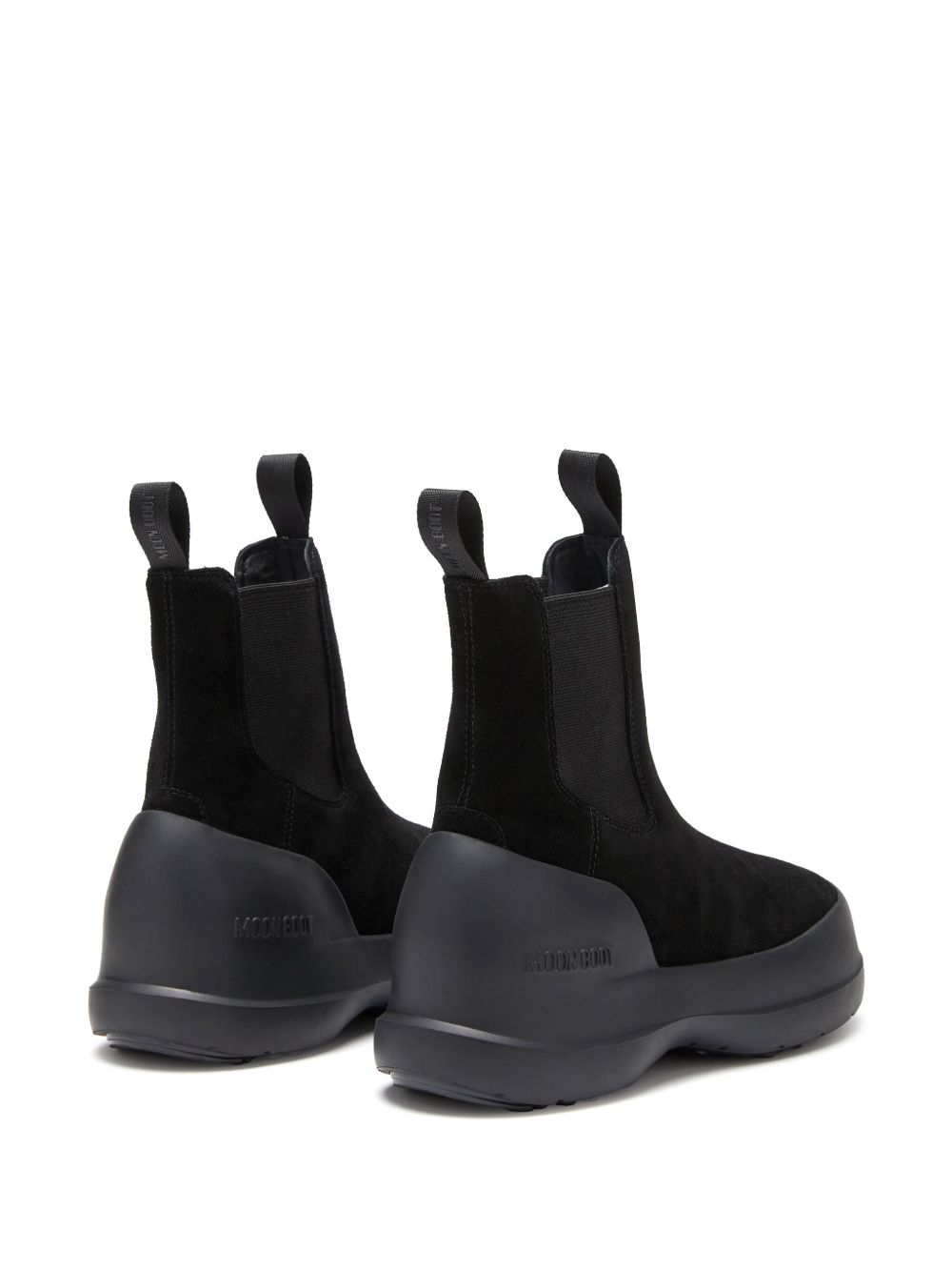 STIVALE LUNA CHELSEA NERO IN PELLE SCAMOSCIATA 80D2480050 N001 MOON BOOT 