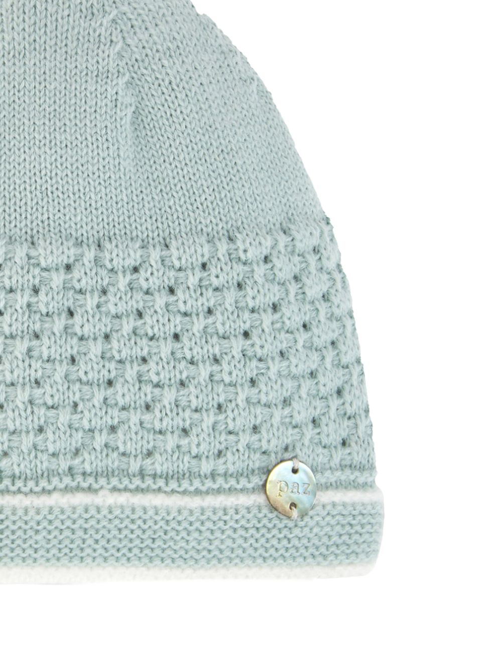Cappello USIGNOLO acqua marina lana neonato 040112132 0310 PAZ RODRIGUEZ KIDS 