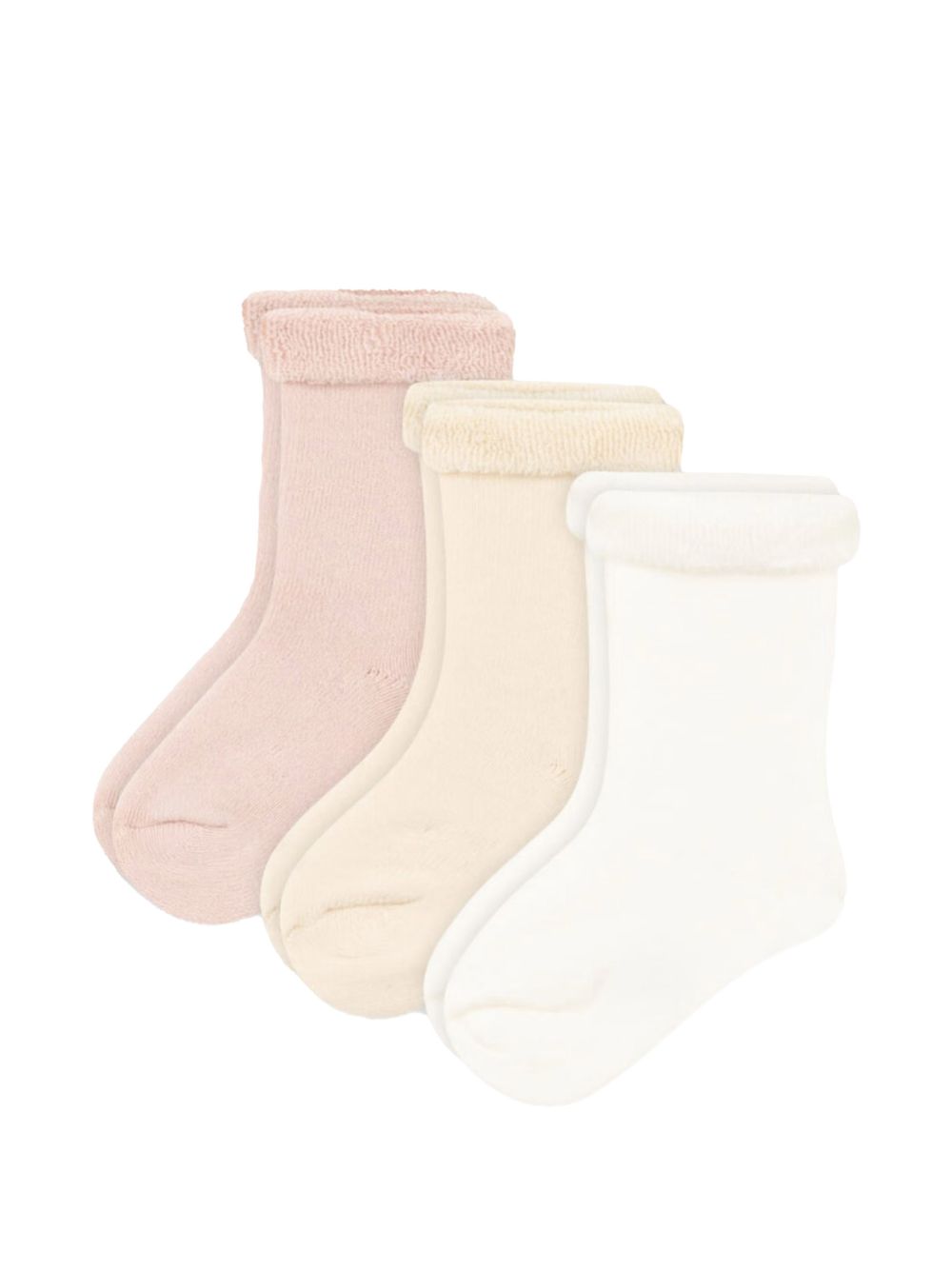 Set calzini tinta unita rosa neonata (3pz) A08ZP 00 PETIT BATEAU KIDS 